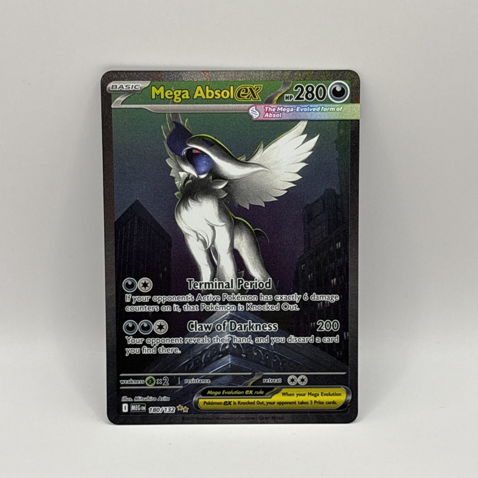 Mega Absol ex 180/132 Me01: Mega Evolution Holo Mega Absol ex 180/132 Me01: Mega Evolution Holo