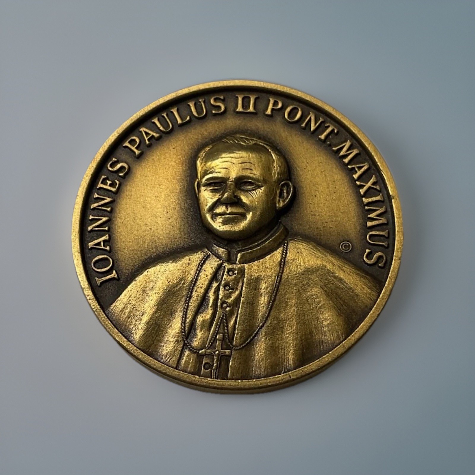 Pope Johannes Paulus II Pont. Maximus Papal Visit 1979 Boston Medallion Token