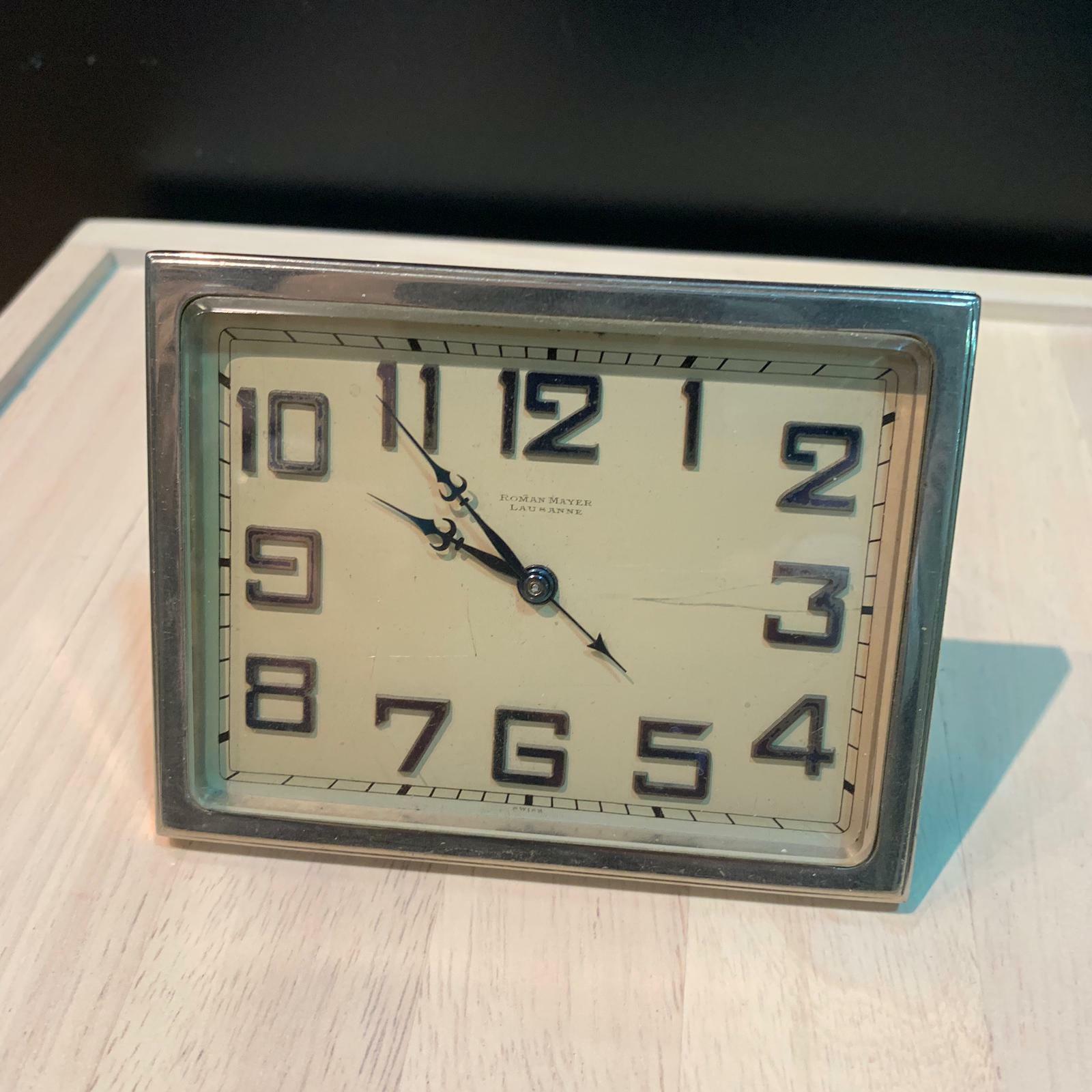 Roman Mayer Lausanne classic vintage Clock Alarm (S)                        74.