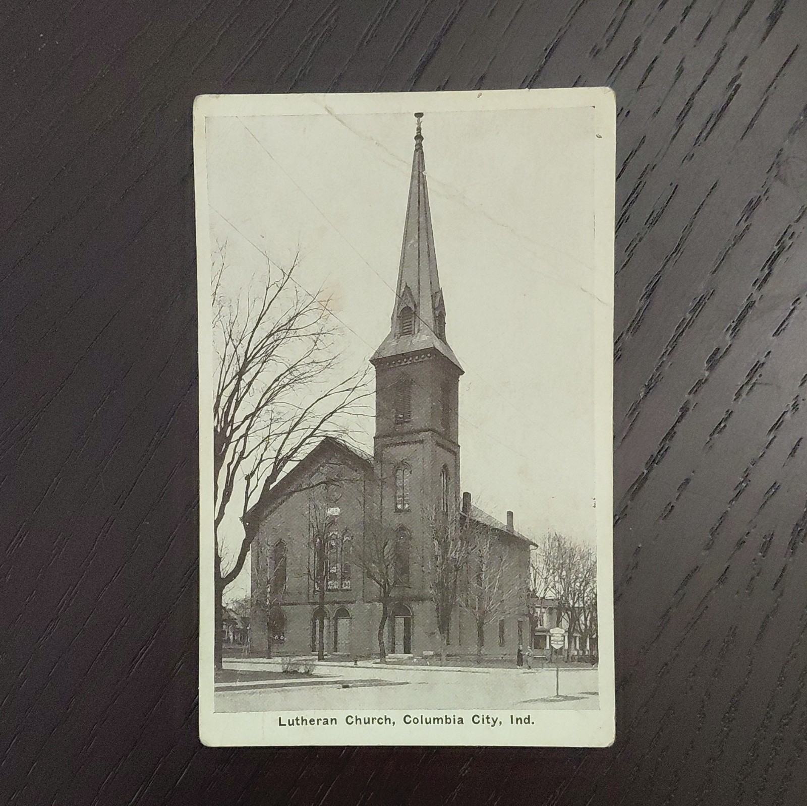 Auburn Post Card Mfg Co. Columbia City IN Lutheran Church RPPC Divided Back Auburn Post Card Mfg Co. Columbia City IN Lutheran Church RPPC Divided Back