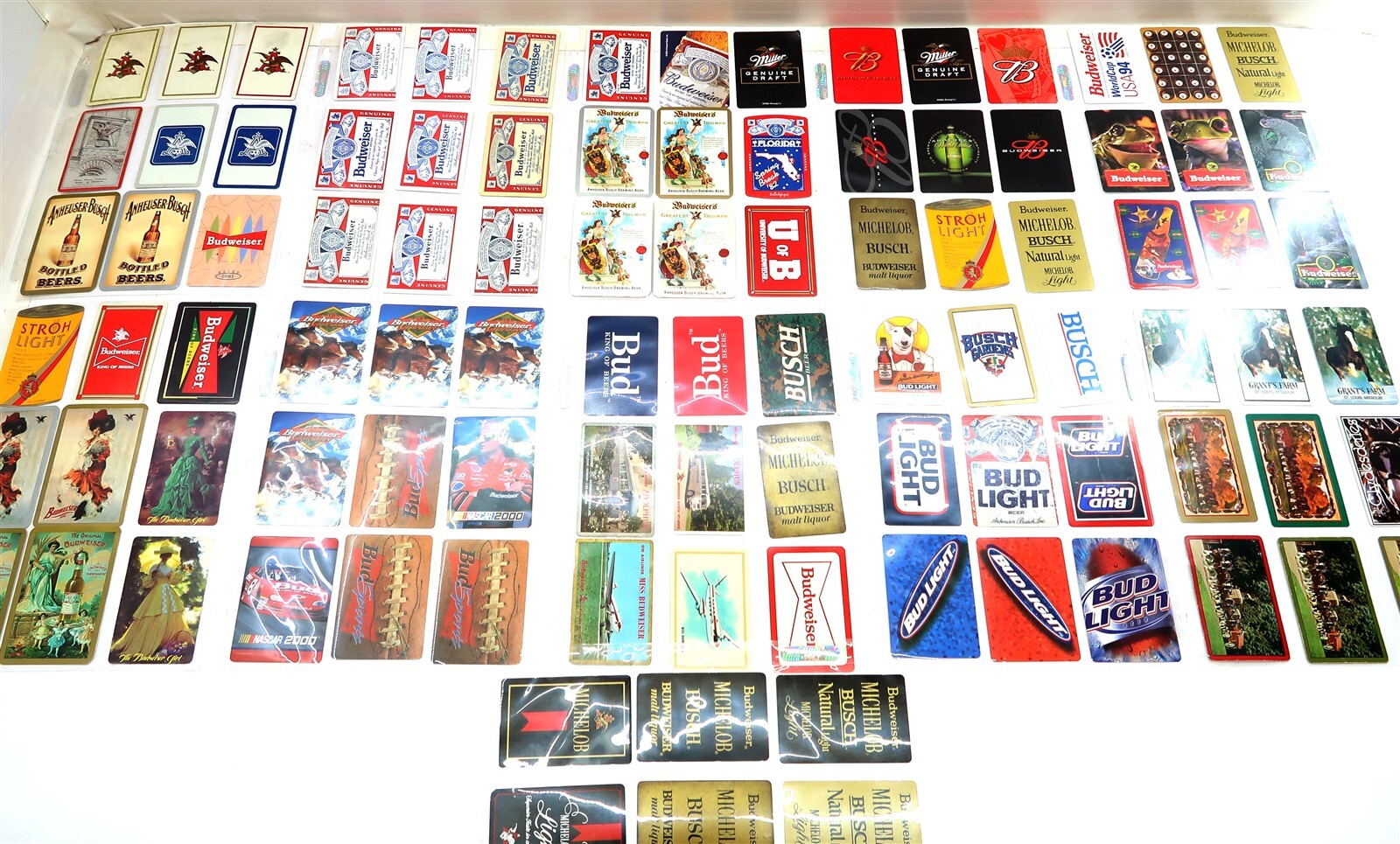 Lot of Vintage BUDWEISER ANHEUSER-BUSCH & Related Mixed Playing Cards Card Swap