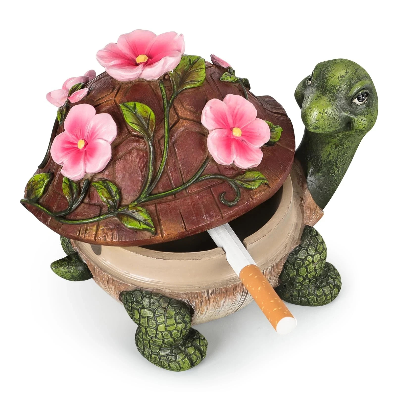 Ashtray Resin Ashtray with Lid Waterproof Ash Tray One Size Flower Turtle Ashtray Resin Ashtray with Lid Waterproof Ash Tray One Size Flower Turtle
