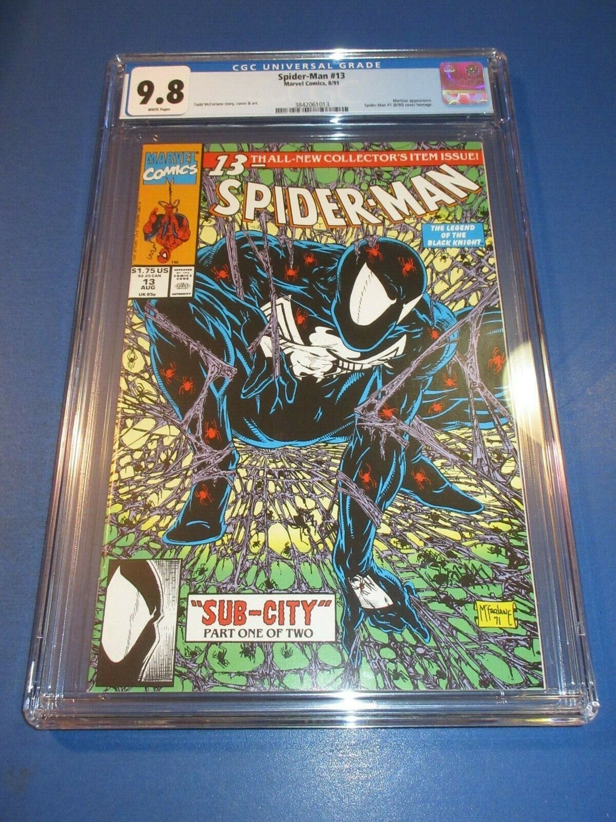 Spider-man #13 McFarlane Spider-man #1 Homage CGC 9.8 NM/M Gorgeous gem 
