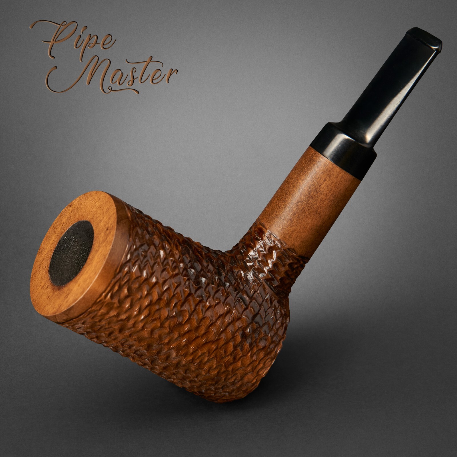 Mr. Brog HAND MADE WOODEN SMOKING LARGE PIPE FOR TOBACCO  302 Dunkan Duke  Brown