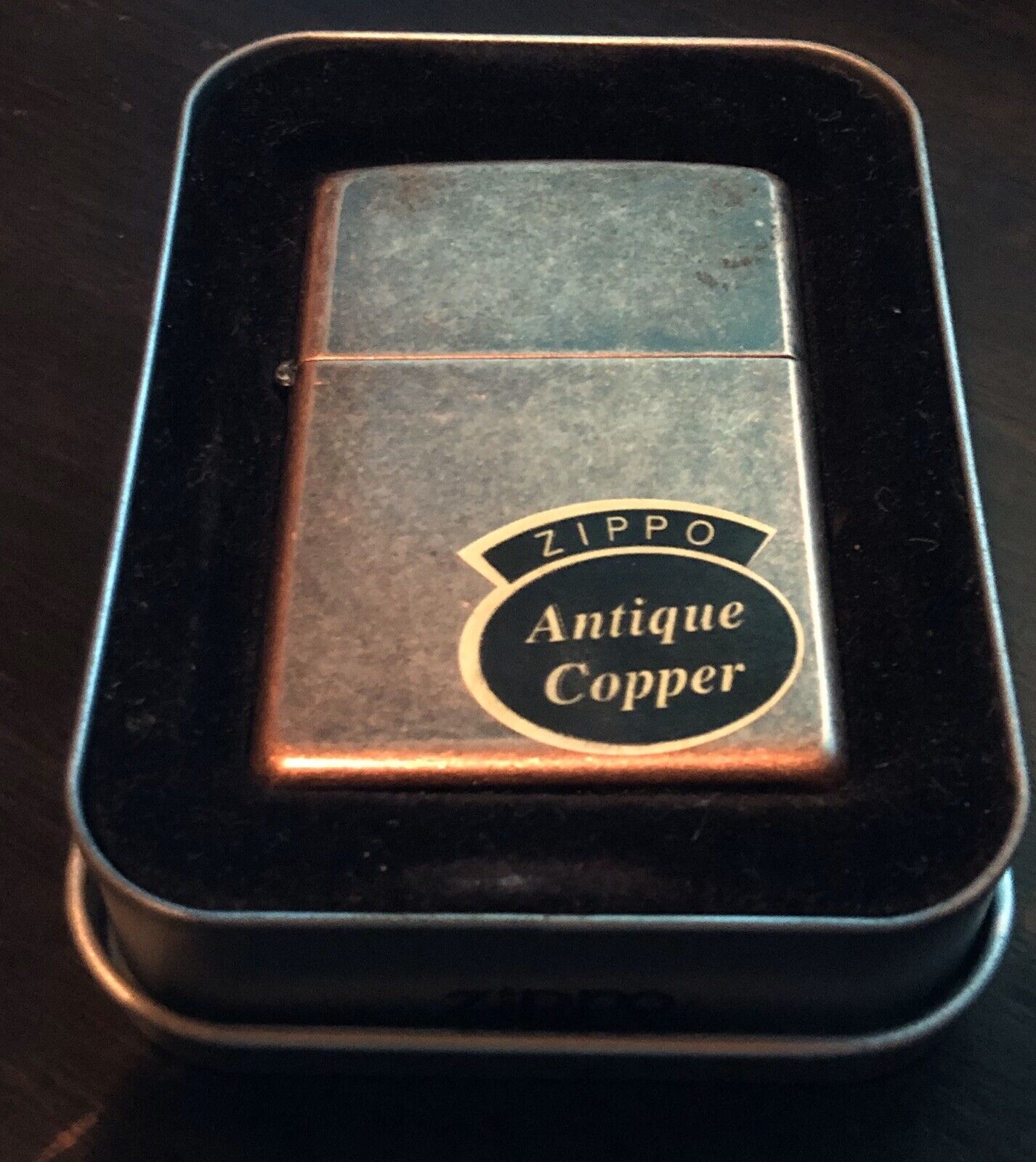 Zippo Lighter Antique Copper Design Collectable 1994