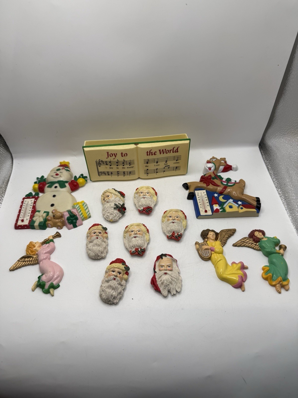 Lot Christmas Magnets Plastic Resin Unique Thermometer