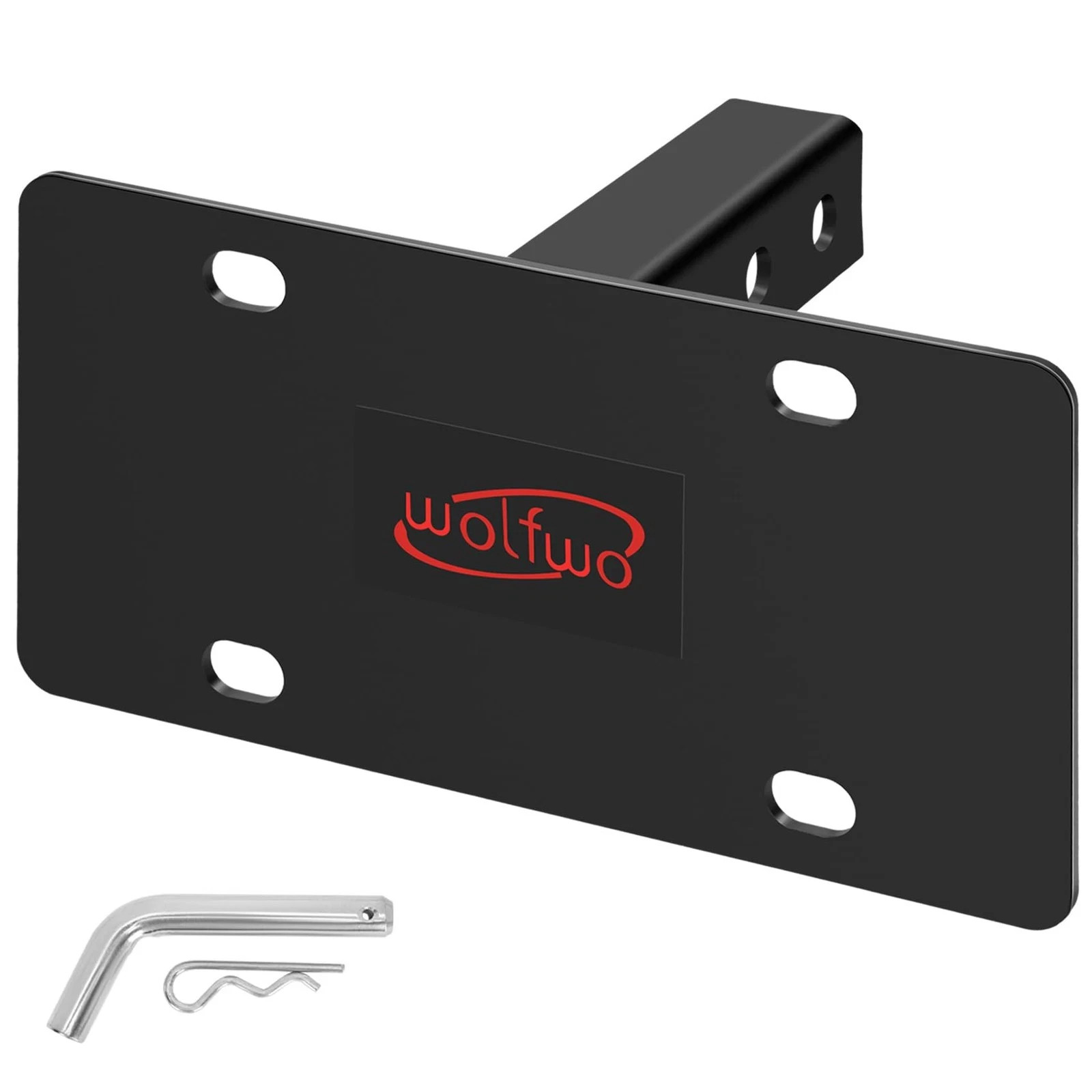 Wolfwo Trailer Hitch License Plate Holder Bracket-Includes License Plate Moun...