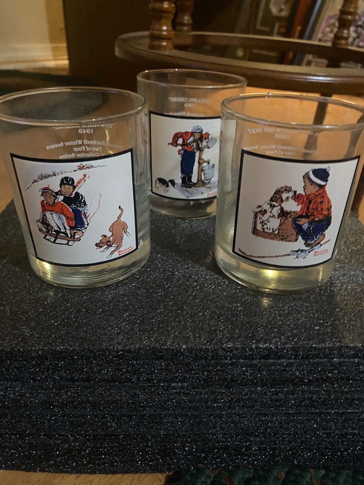 Vintage 1979 Arby\'s Norman Rockwell Pepsi Winter Scenes (Set of 3) Glasses Vintage 1979 Arby\'s Norman Rockwell Pepsi Winter Scenes (Set of 3) Glasses