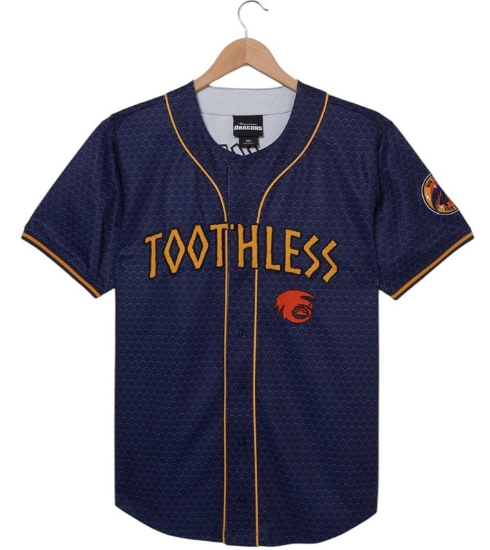 DreamWorks How to Train Your Dragon Toothless Baseball Jersey Size XL- BoxLunch DreamWorks How to Train Your Dragon Toothless Baseball Jersey Size XL- BoxLunch