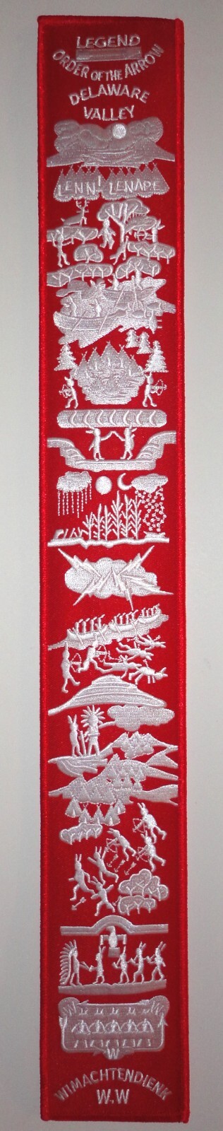 Order of the Arrow Red/White 100th Anniversary Style OA Legend Strip - 2015 NOAC