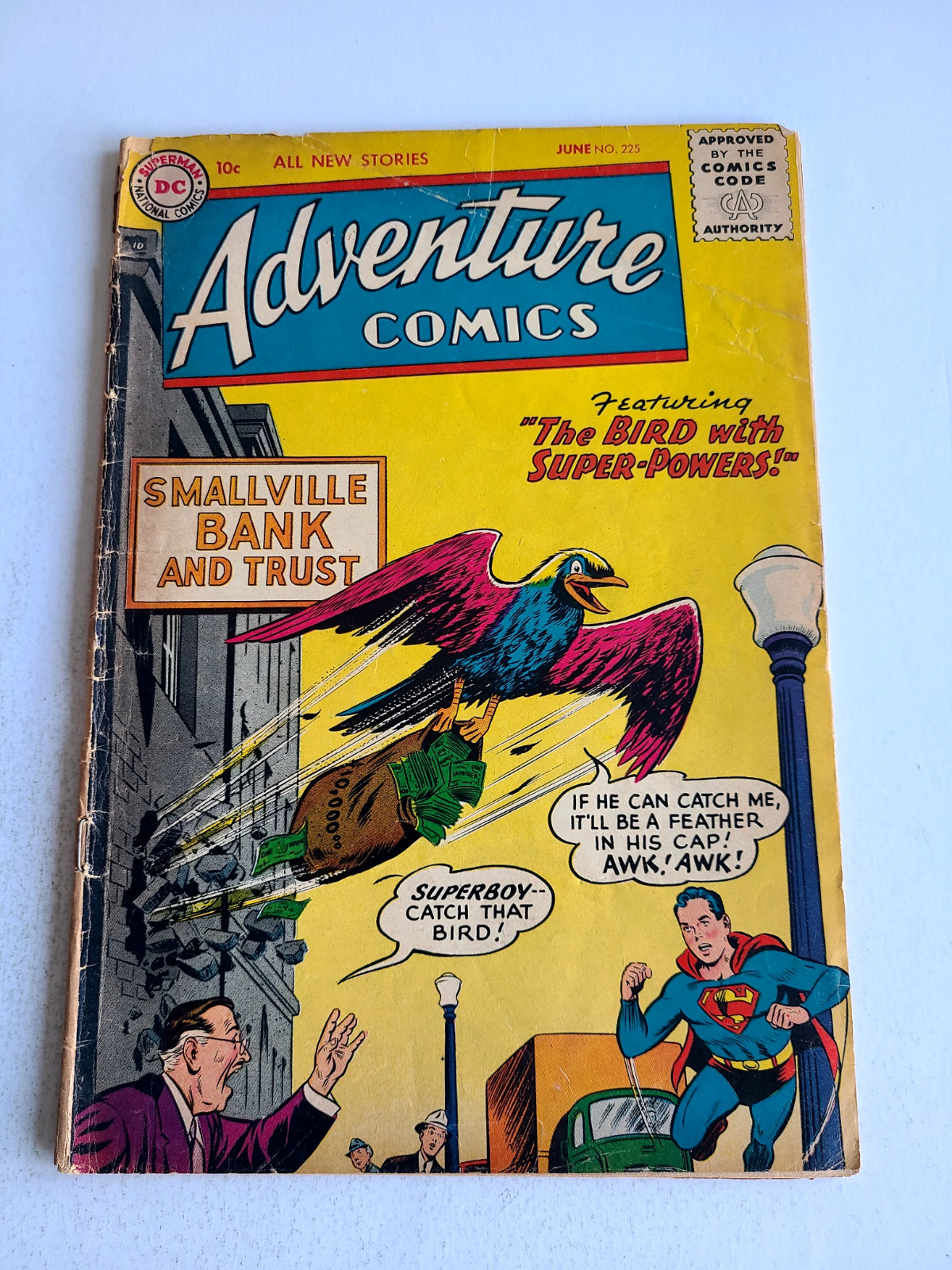 Adventure Comics #225 (1956) The Bird with Super-Powers G/VG 3.0