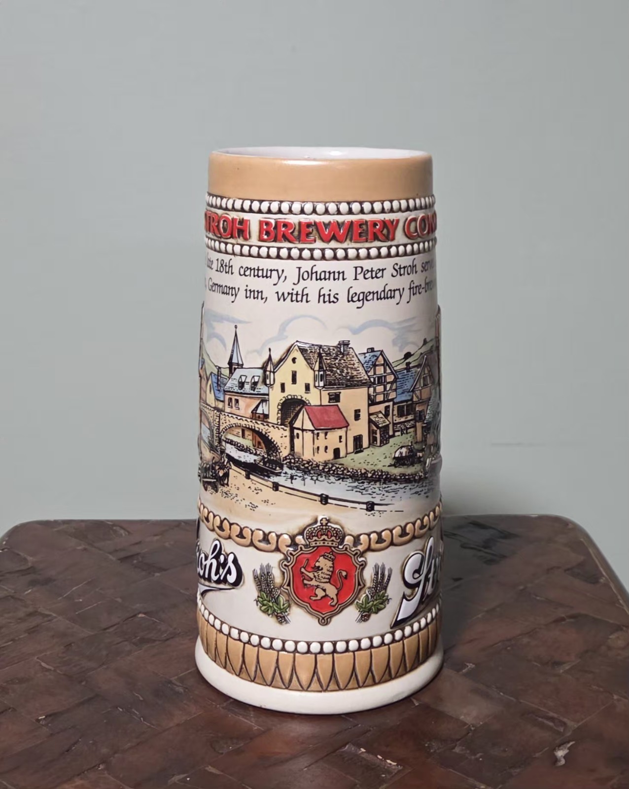 Vintage Stroh\'s Beer Stein Mug Germany Brazil 48609