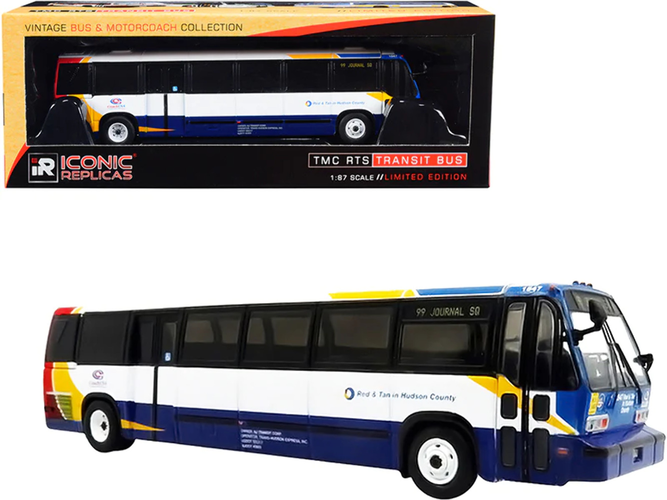 1999 TMC RTS Transit Bus #99 Journal Square Coach USA \