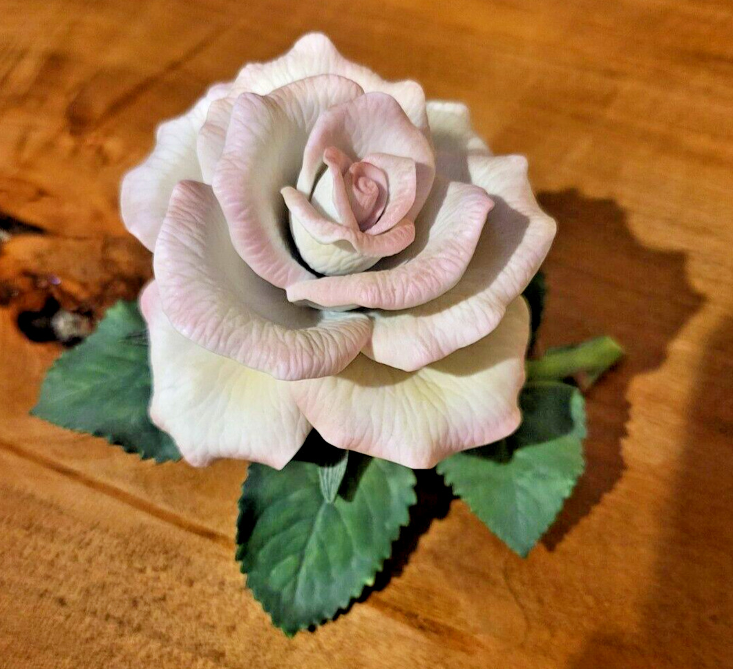 Lenox Garden Fine Porcelain Figurine Tea Rose Pink Hand Painted Flower no box