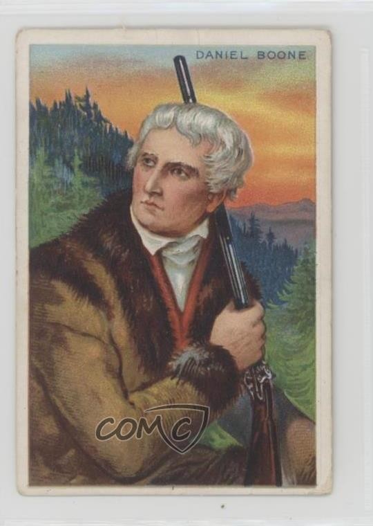 1911 ATC Heroes of History Tobacco T68 Royal Bengals Back Daniel Boone 04le