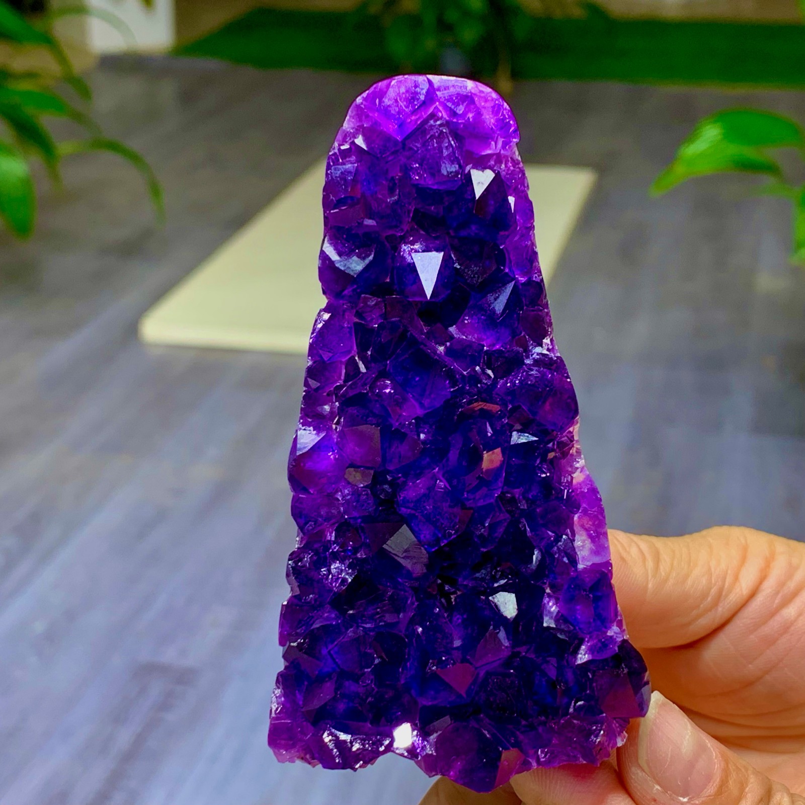 303g Natural Amethyst geode Agate quartz cluster crystal specimen Healing