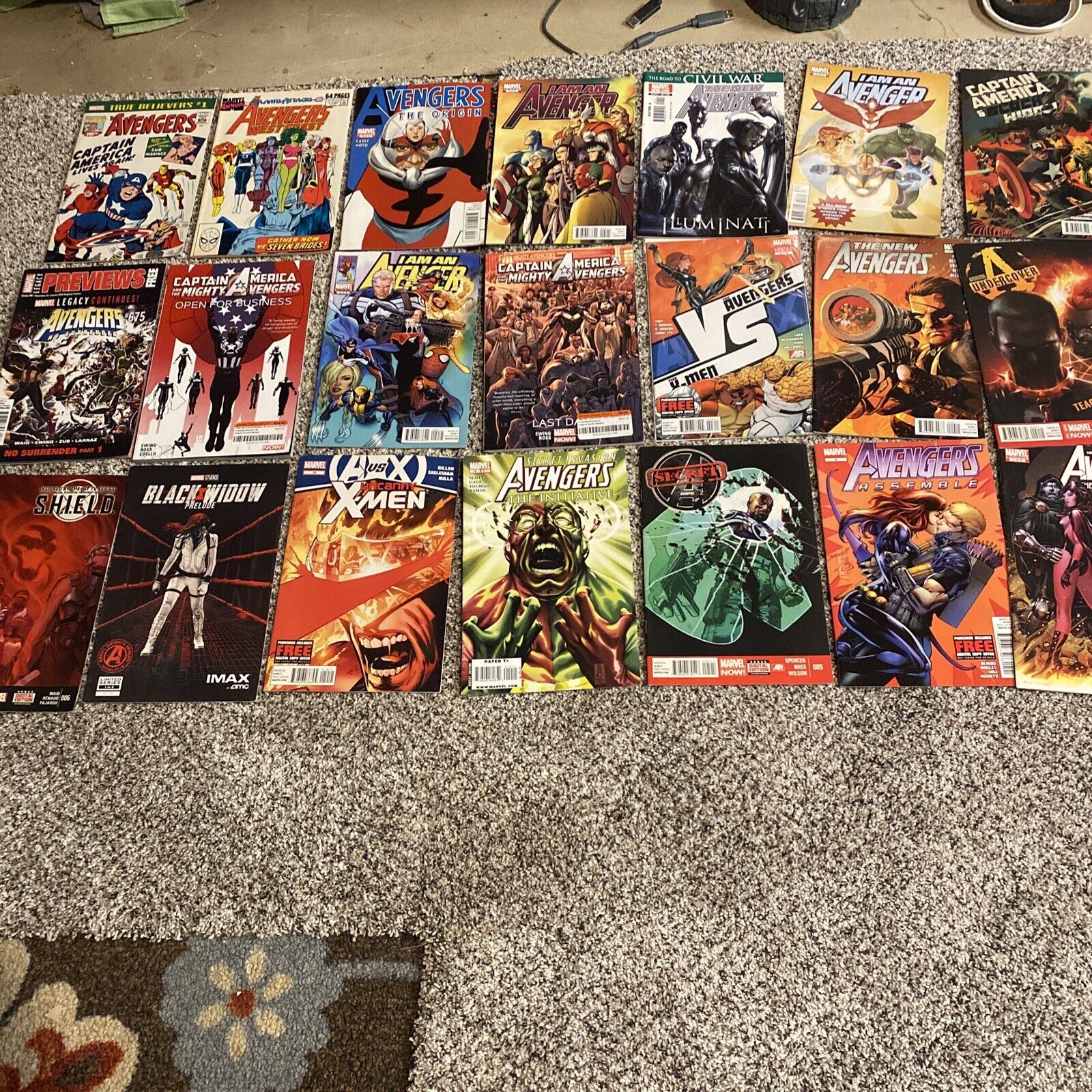 Marvel Comics Avengers Lot Of 21 Mixed Lot 90s-00s