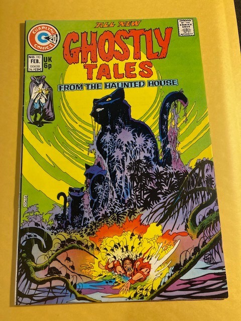 GHOSTLY TALES #110 Charlton Comics Feb 1974 Tom Sutton Cover Steve Ditko VF/VF+