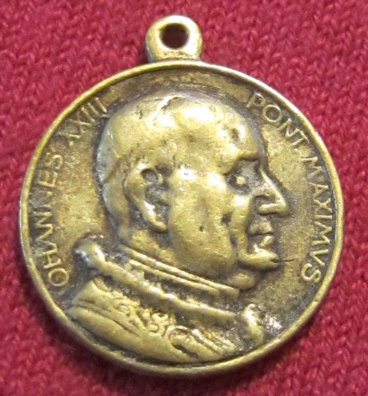 Antique Catholic Religious Medal - BRASS - PIUS XXIII - Concilium Oecumenicum