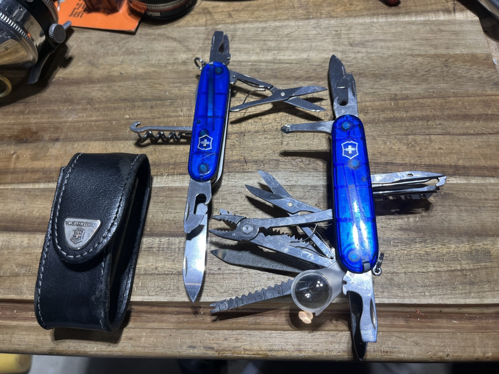 Victorinox blue translucent Champ and other (28771)