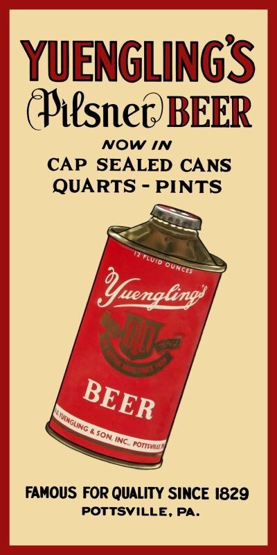 Yuengling\'s Pilsner Beer, Since 1829 NEW Sign 24x48\