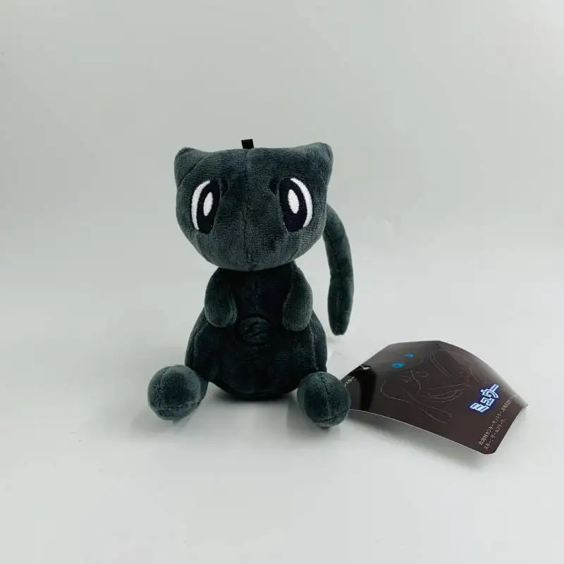 13cm Pokemon Mew Plush Keychain Black Stuffed Bag Pendant Gift