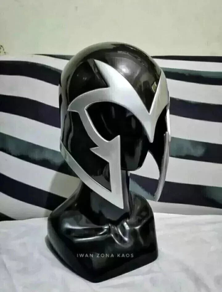 Magneto Helmet Grey Steel Marvel Replica  Cosplay Prop Handmade
