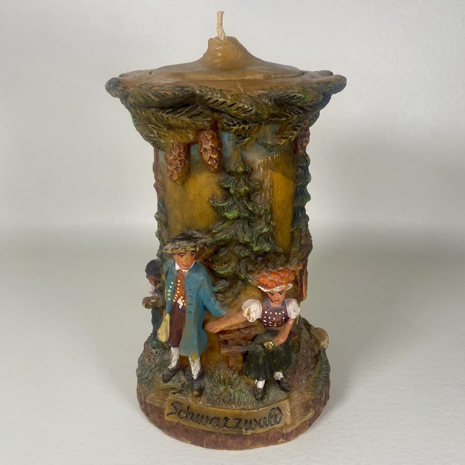 Vintage Johann Gunter Schwarzwald Black Forest Wax Candle 8.5\