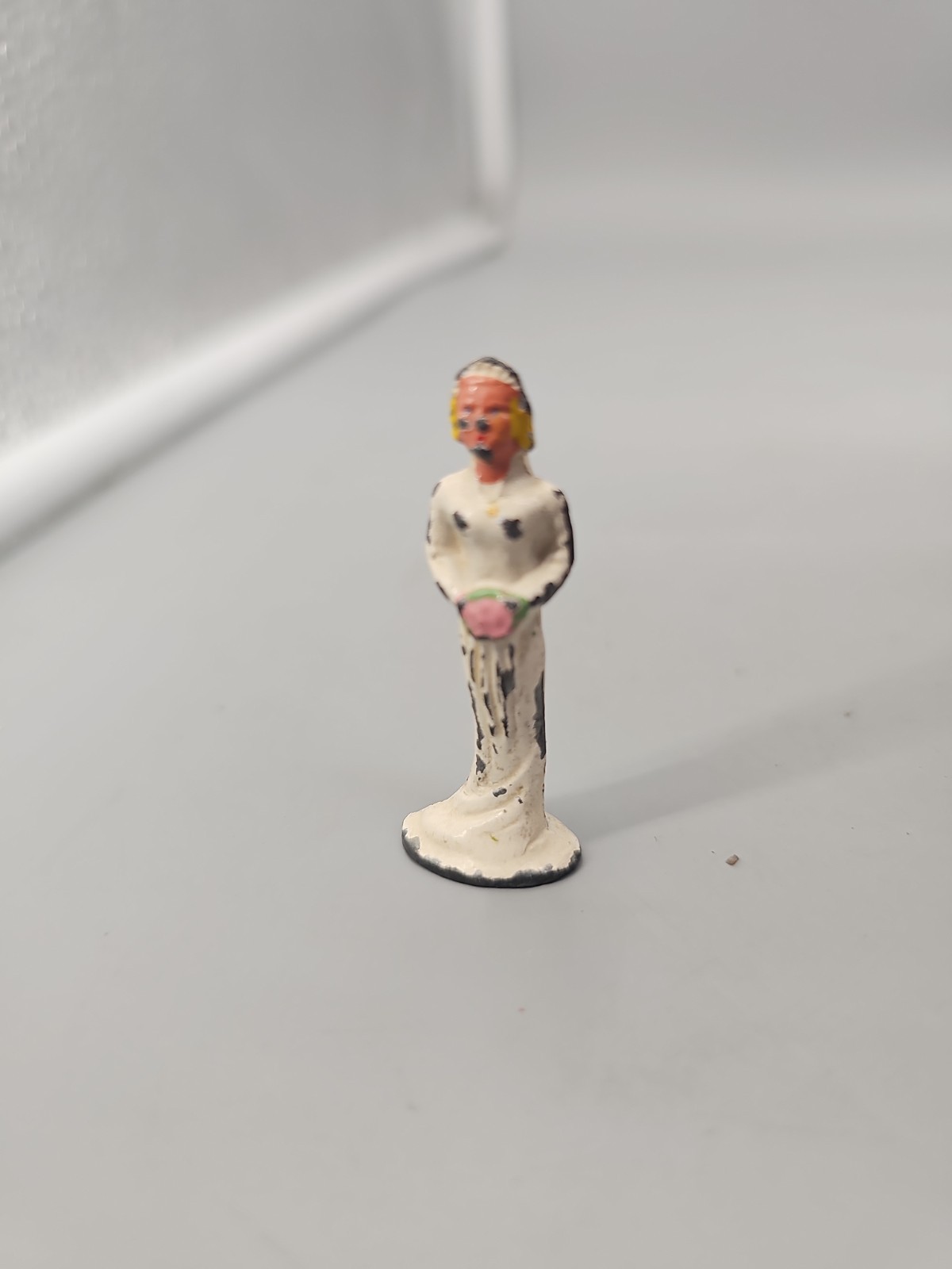 Vintage Barclay Bride Cast Metal Lead Figures 1940's Vintage Barclay Bride Cast Metal Lead Figures 1940's