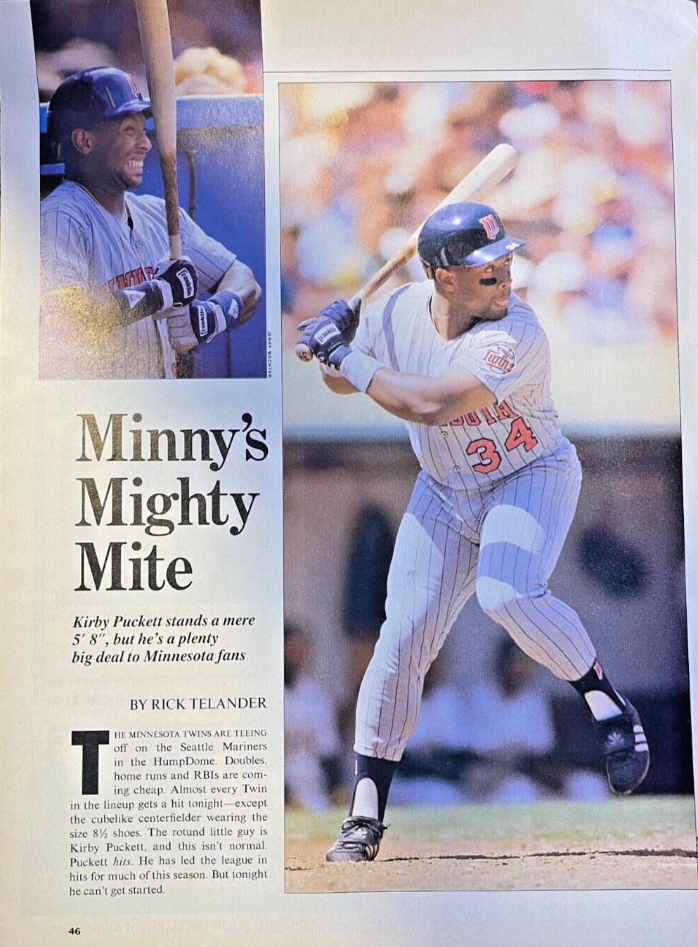 1987 Kirby Puckett Minnesota Twins Baseball
