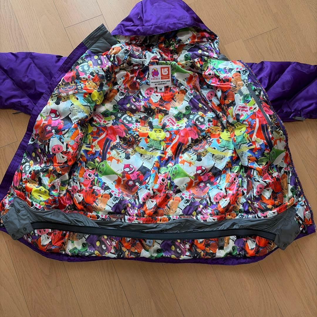 Vintage Burton x Kidrobot 2006 Collaboration Down Jacket Purple Size M