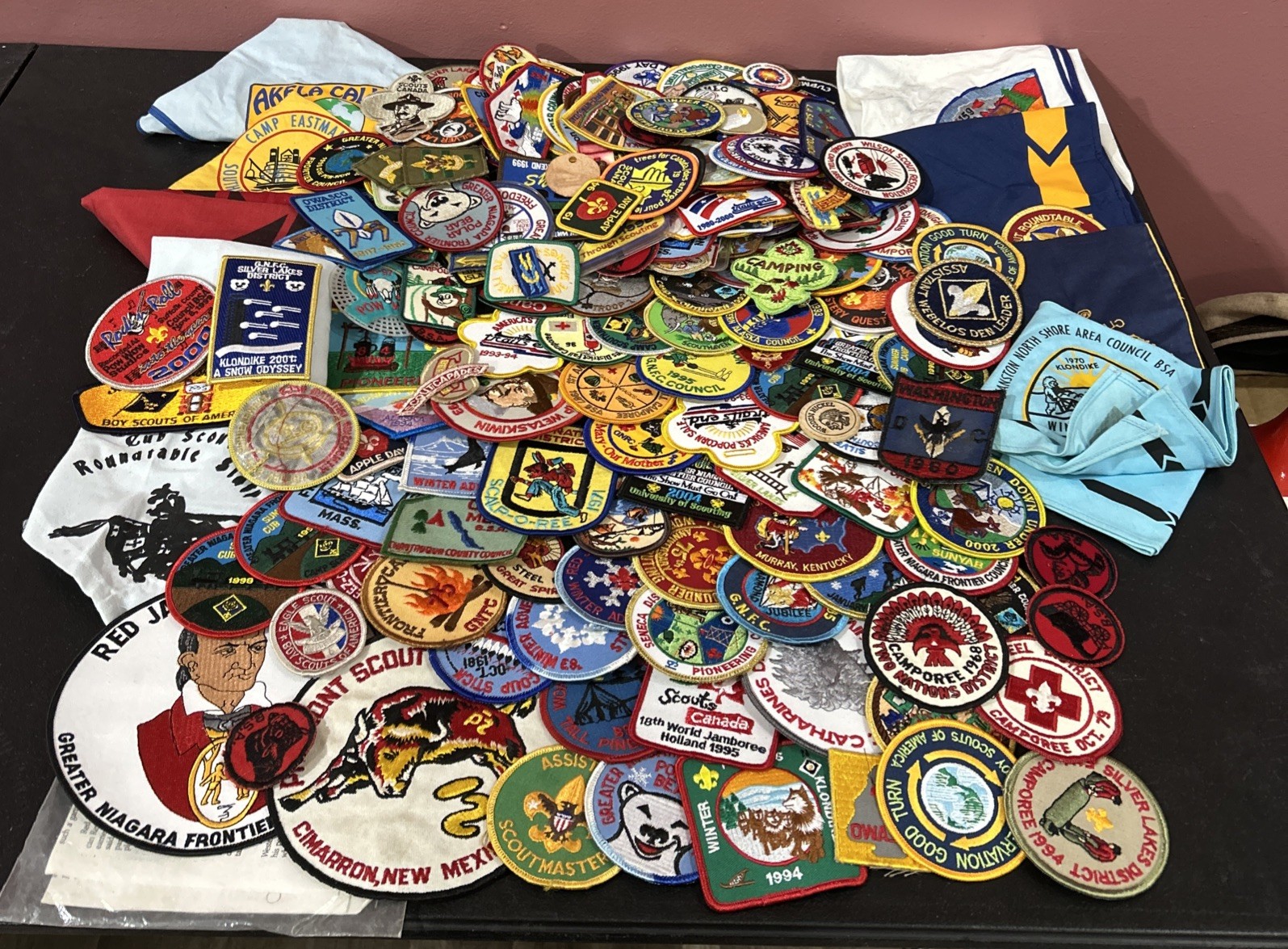BSA Patches Boy Scouts of America GIANT Lot of Embroidered Patches 1960\'s -1990s