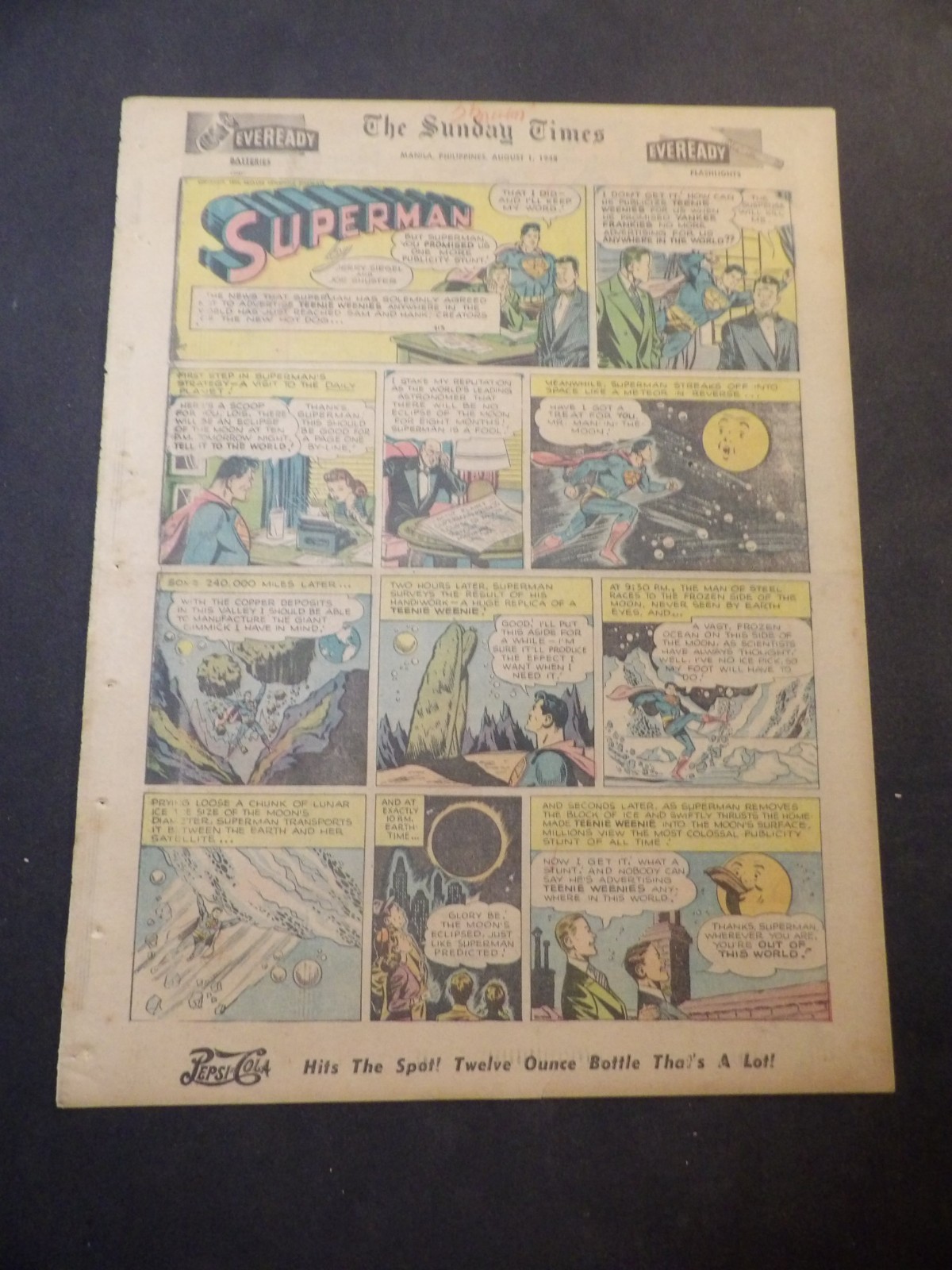 Superman by Siegel & Shuster - Sep 28, 1947 - Tab-Size Sunday - #413