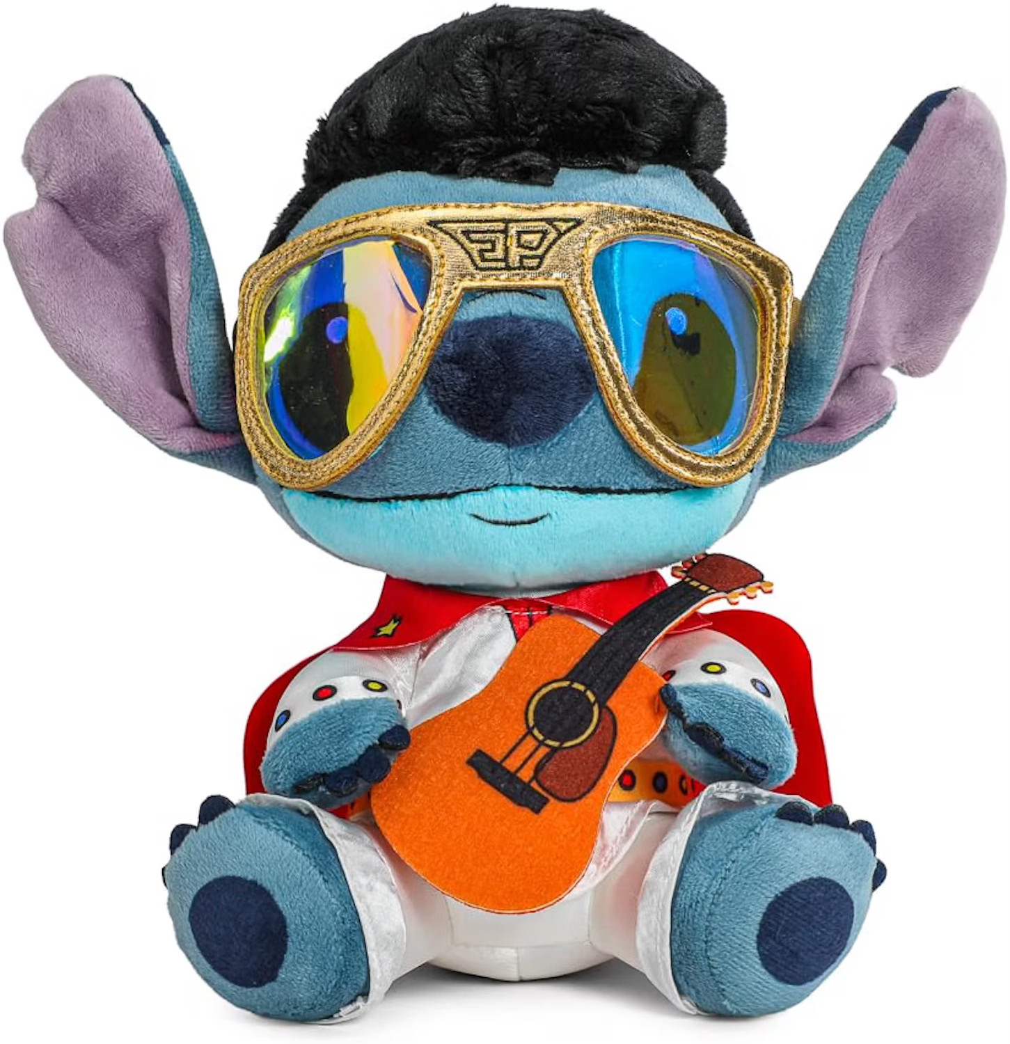 Disney Lilo and Stitch - Collectible White Jumpsuit Elivs Stitch 8 Inch Stuffed