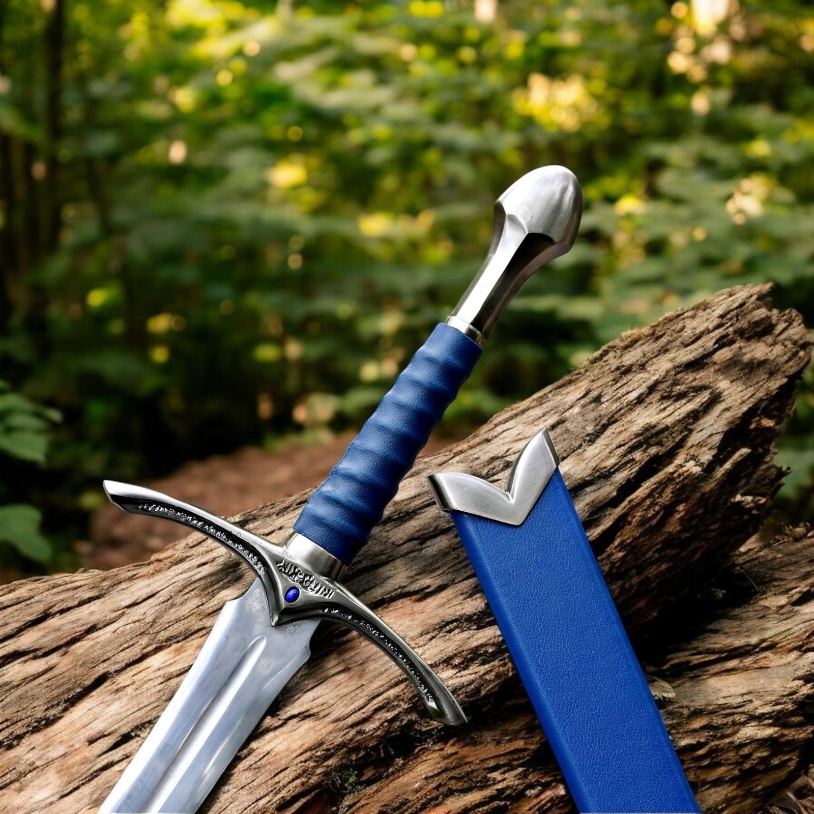 Glamdring Sword Replica LOTR Gandalf Sword Stainless Steel Cosplay Gift for Him