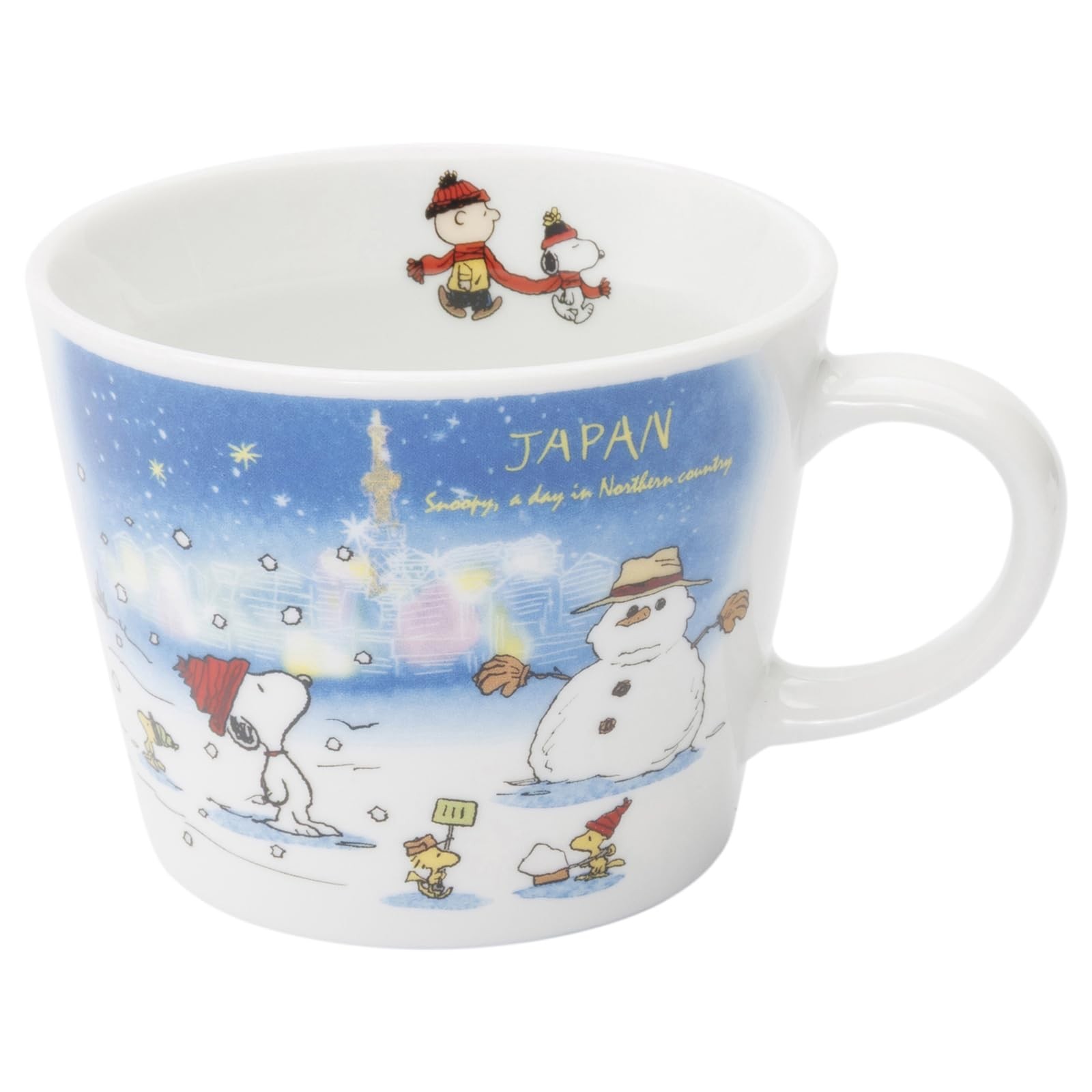 Snoopy World Travel Northern Japan Mug Cup 340ml PEANUTS Made in Japan New