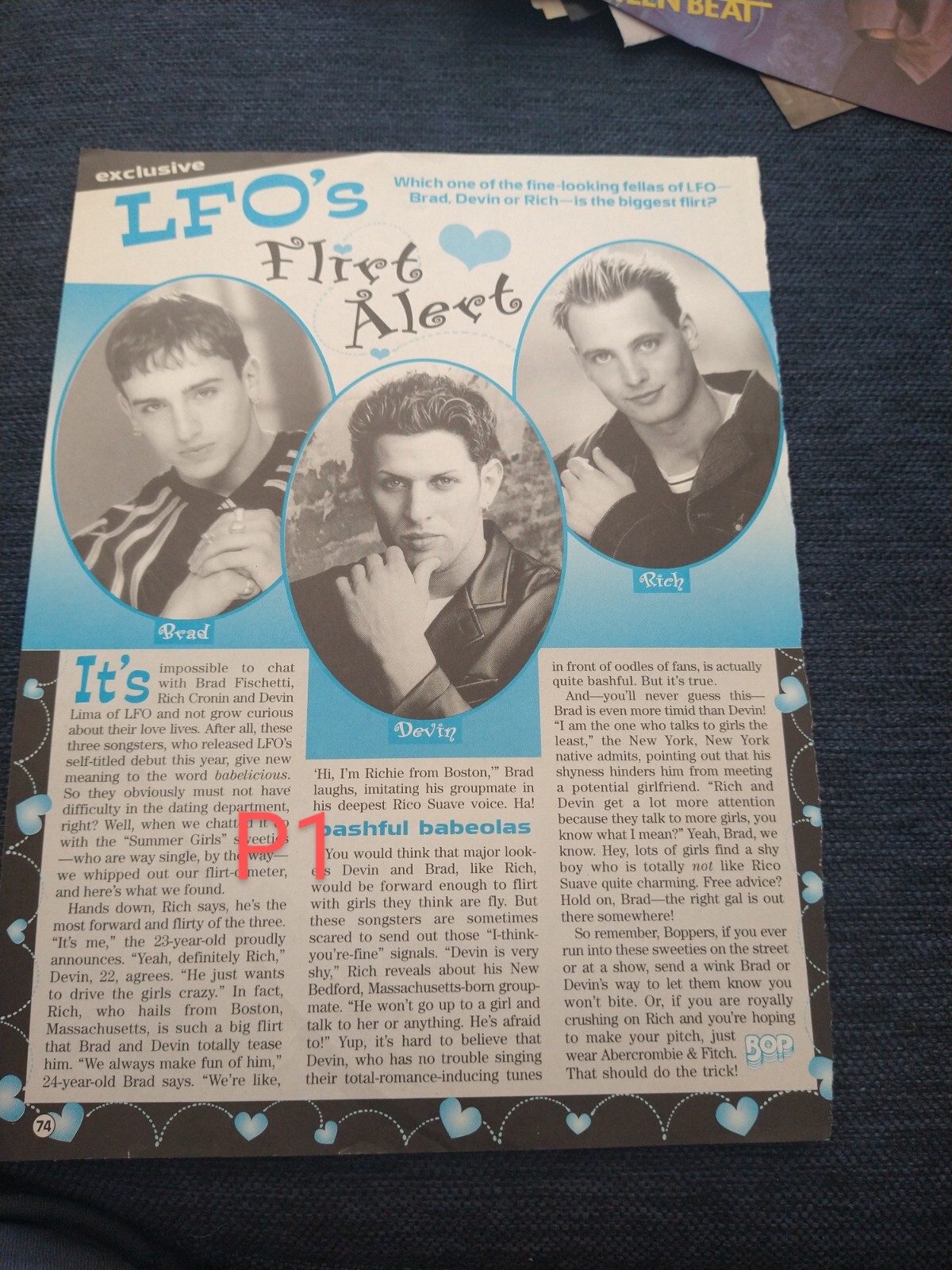 LFO pin up clipping Brad Fischetti Rich Cronin Devin Lima flirt alert