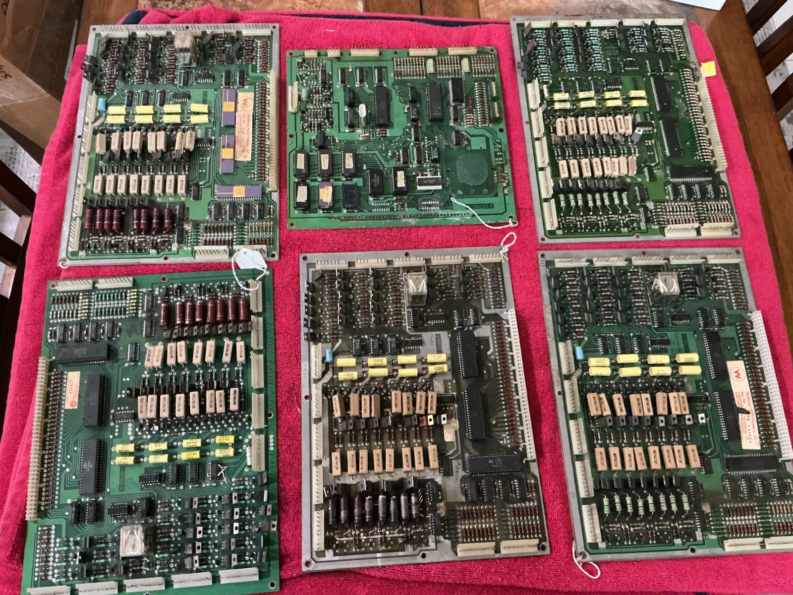 Williams Pinball System 3-7 driver boards LOT OF 5 + 1 MPU Sold as parts only