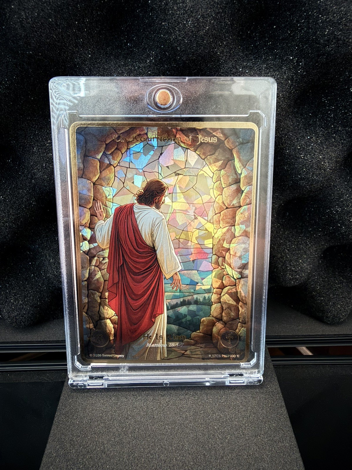 Sacred Legacy 2025 The Resurrection of Jesus Stained Glass Card 1E P107/100