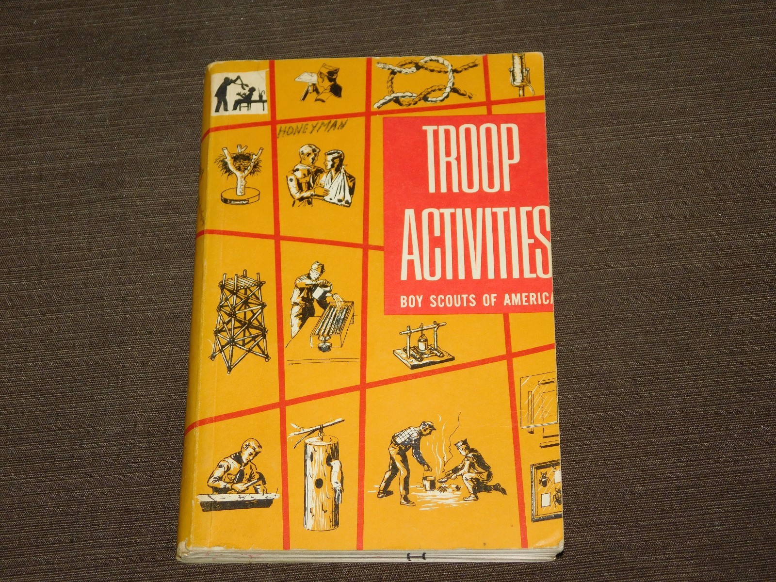 VINTAGE  BSA BOY SCOUTS OF AMERICA 1962 TROOP ACTIVITIES BOOK