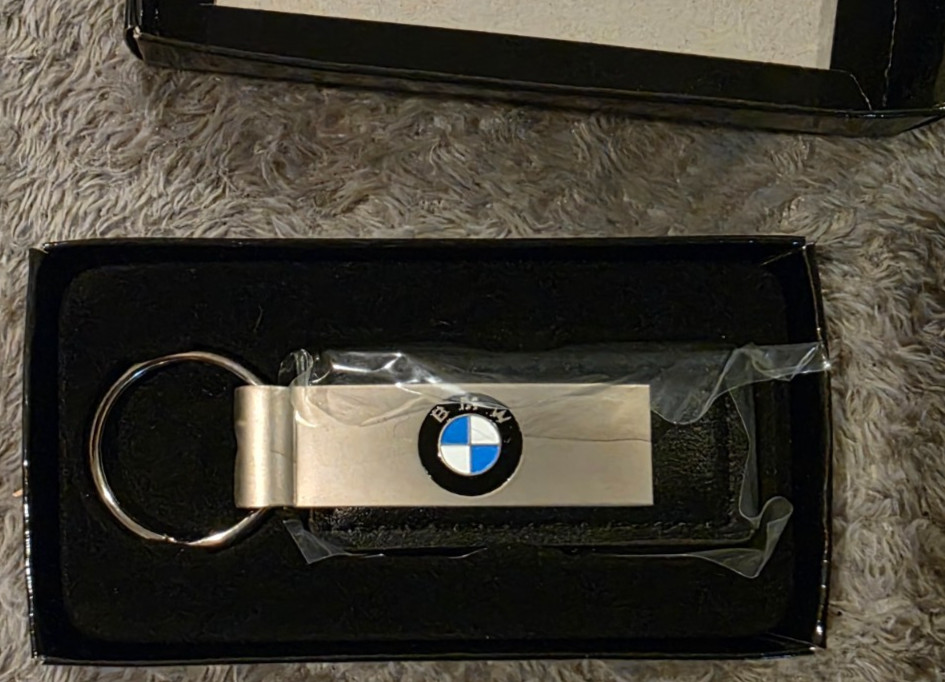 Vintage BMW Dealer Keychain Bert Smith St. Petersburg FL Logo Fob NOS New in Box