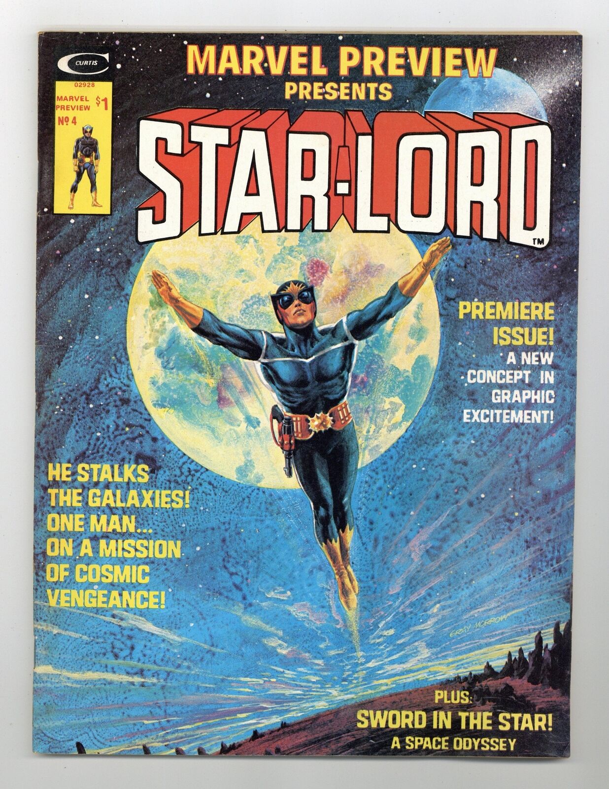 Marvel Preview #4 GD- 1.8 1976 1st app. and origin Star-Lord