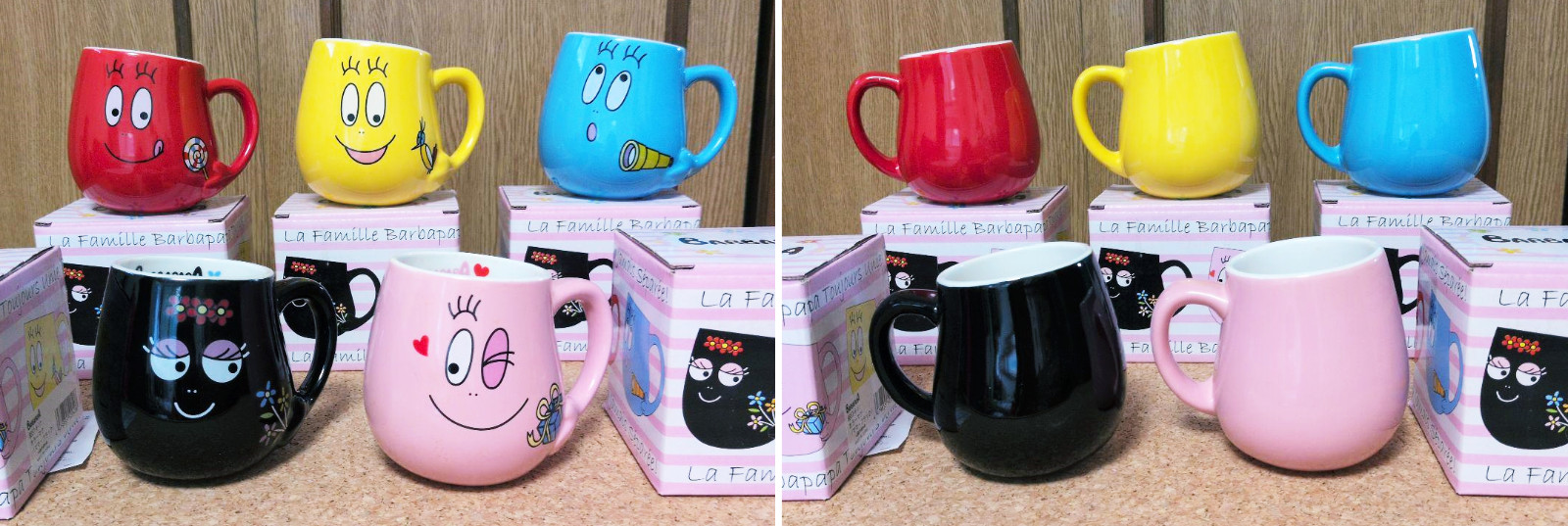 Barbapapa Mug Unused 10x11cm 5 Pack Authentic Vintage Kitchenware Rare w/box