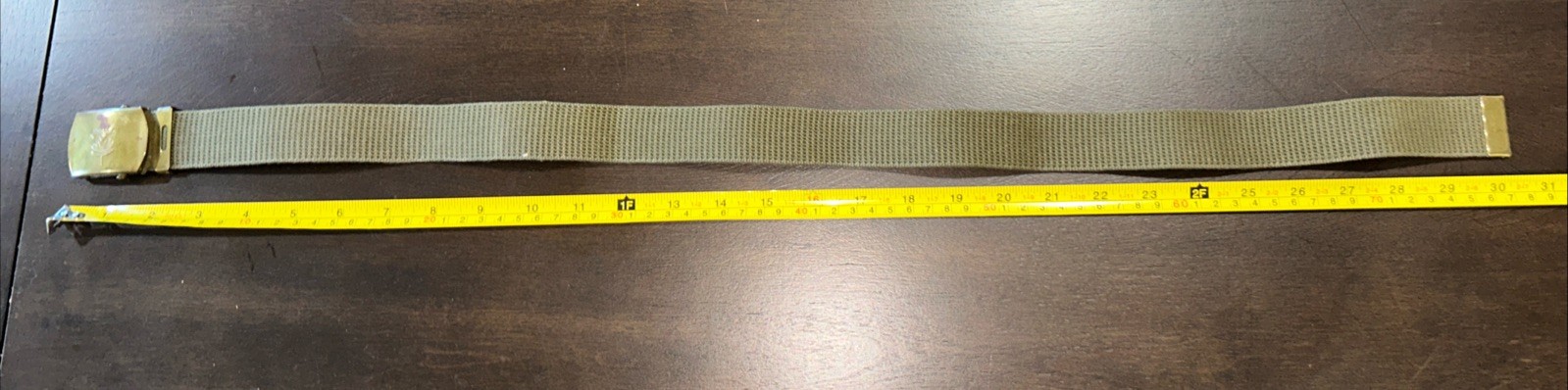 Older Style 30 Inch Adjustable Boy Scout Belt With Buckle #4