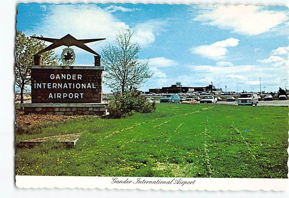 Postcard Gander International Airport Gander Canada