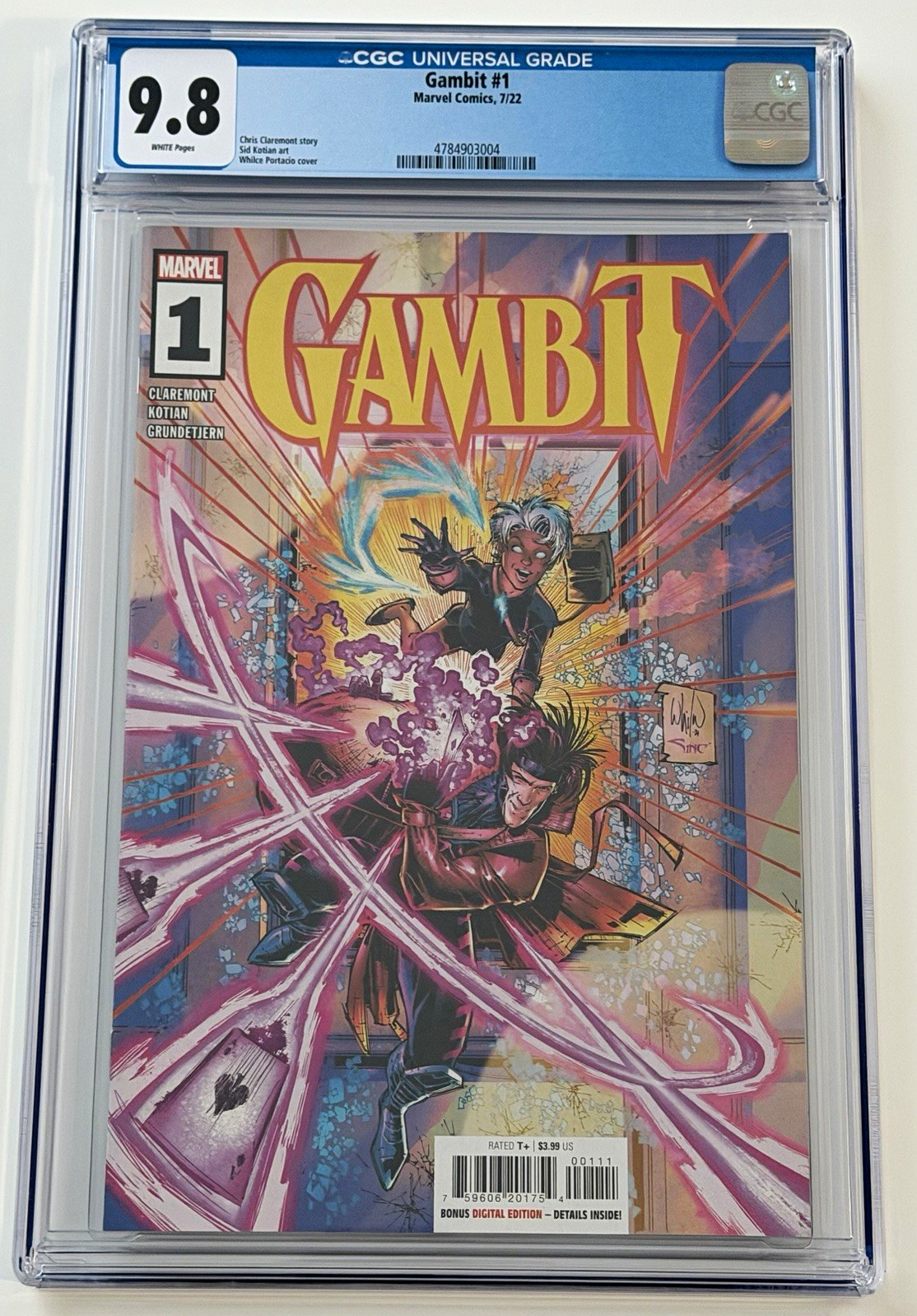 Gambit #1 CGC 9.8 White Pages (Marvel Comics 2022)