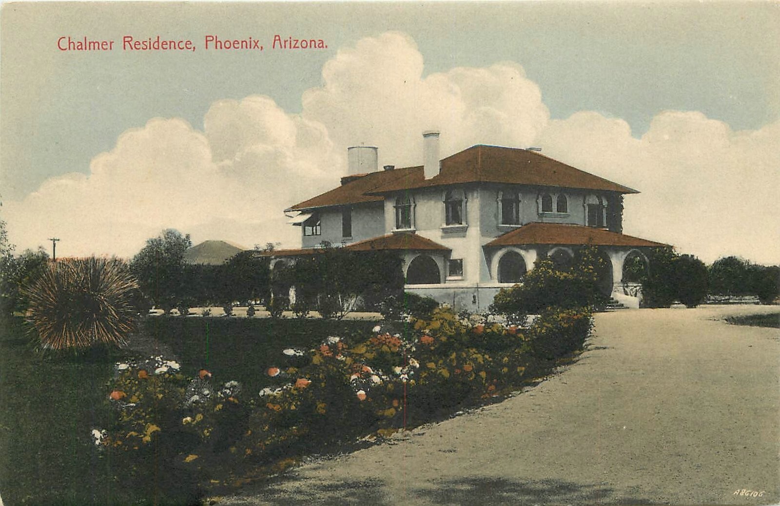 Postcard Arizona Phoenix Chalmer Residence Berryhill #532 23-9353
