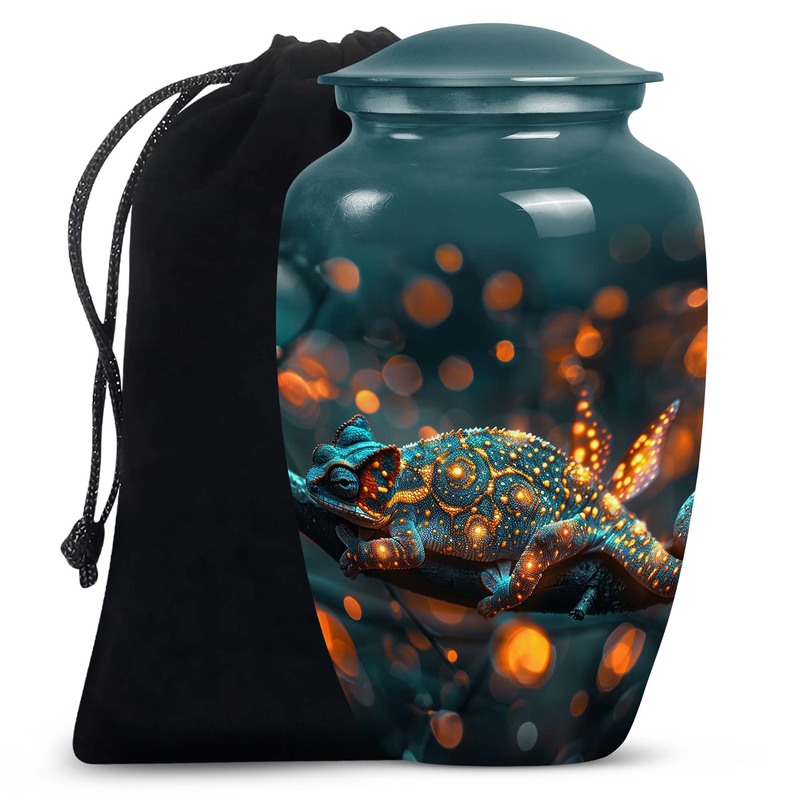 Chameleon Urn Ashes Sophisticated Large Adult Human Elegant Cremation Tribute Me
