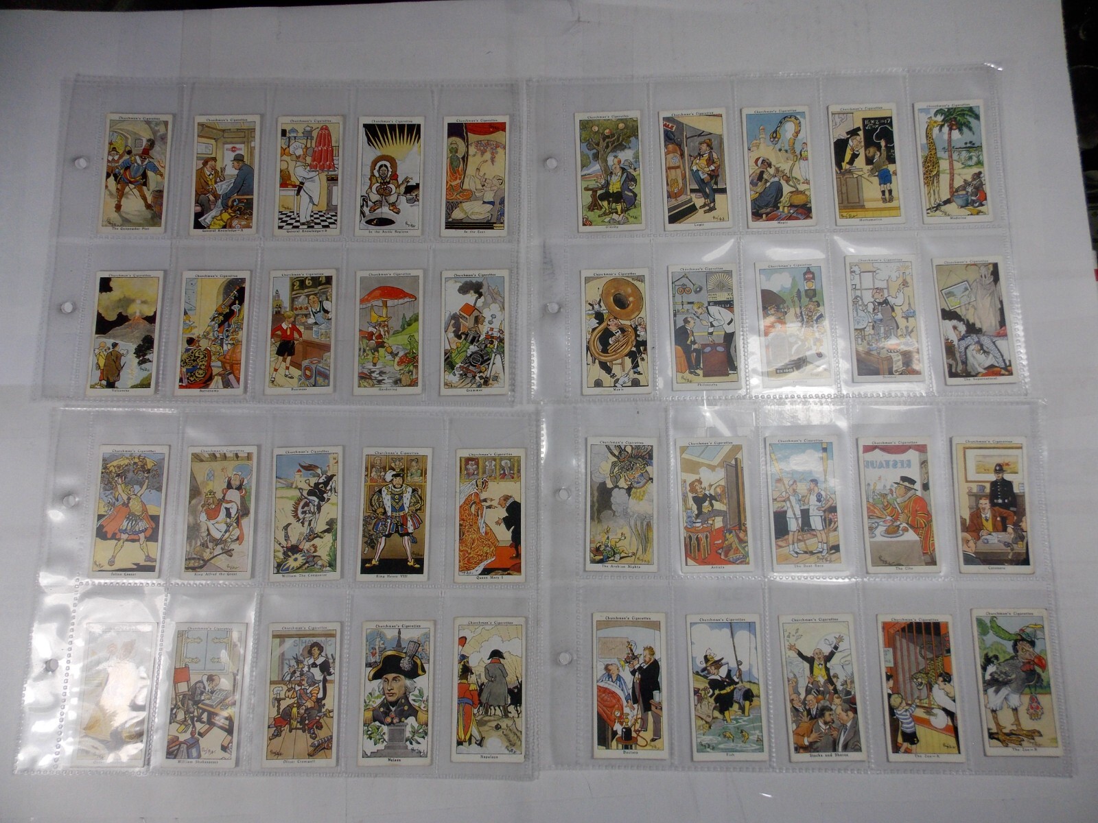 Churchman Cigarette Cards Howlers 1937 Complete Set 40 in Pages Churchman Cigarette Cards Howlers 1937 Complete Set 40 in Pages