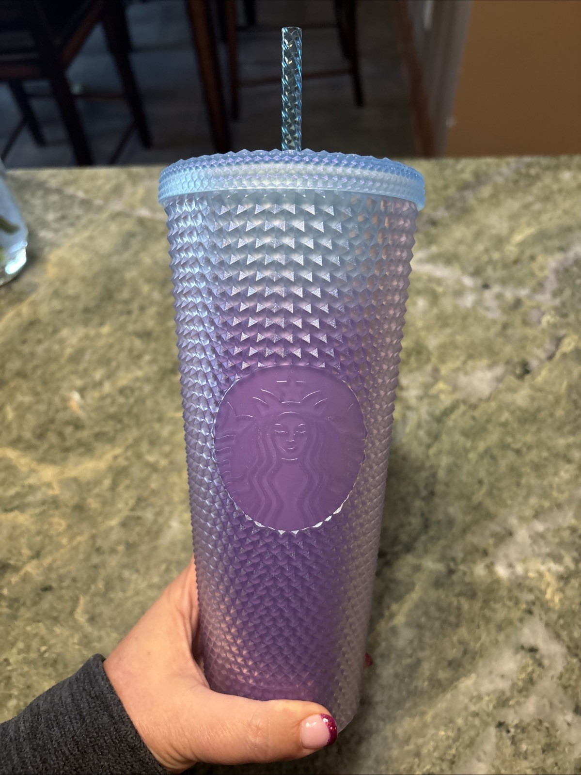 BN STARBUCKS 2024 OMBRE BLUEBIRD TO PURPLE VENTI STUDDED BLING BN STARBUCKS 2024 OMBRE BLUEBIRD TO PURPLE VENTI STUDDED BLING